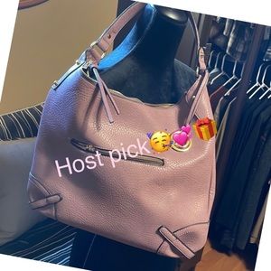 Beautiful lilac purple shoulder purse with extra adjustable shoulder strap